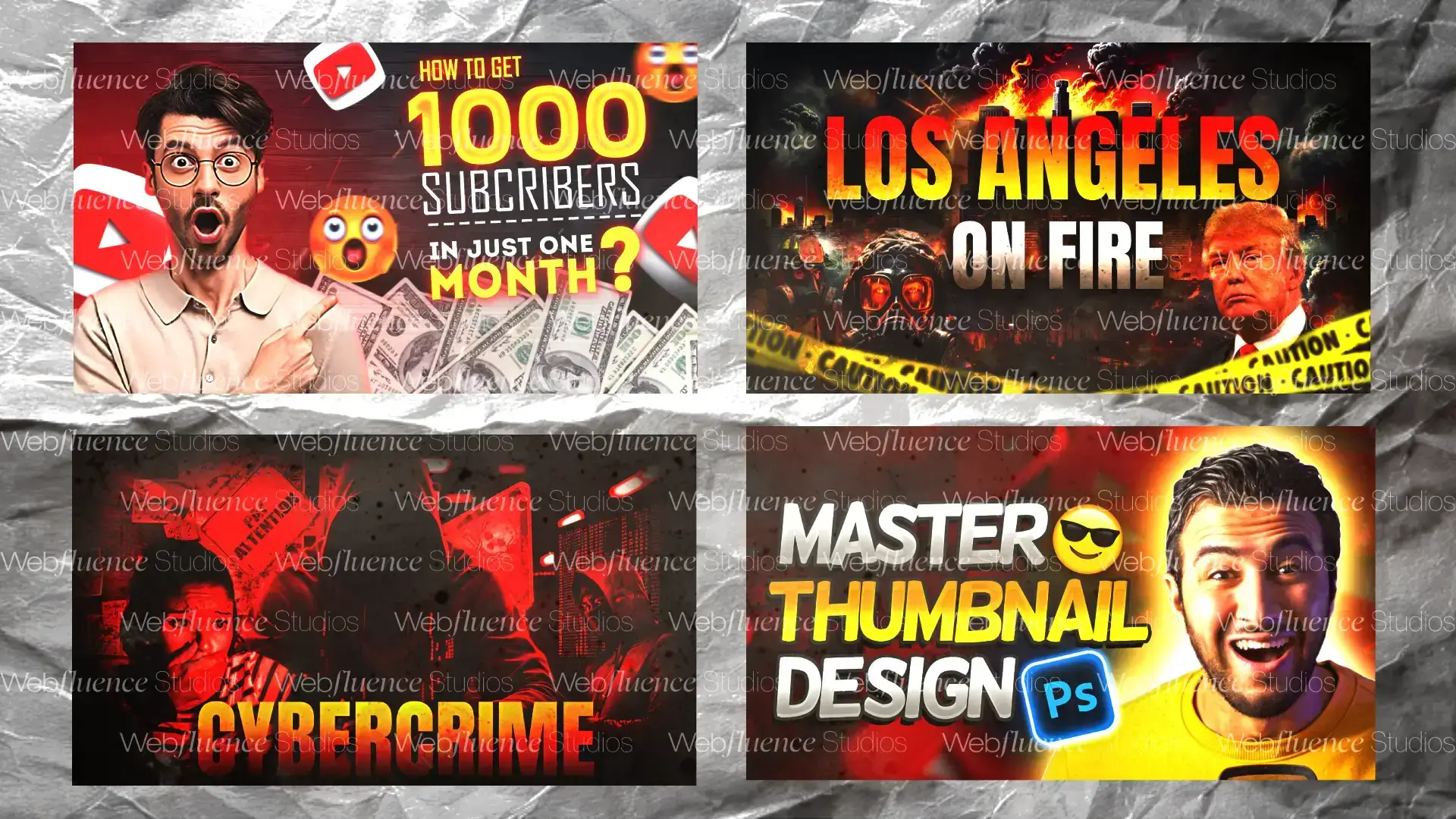 YouTube Thumbnail Designs